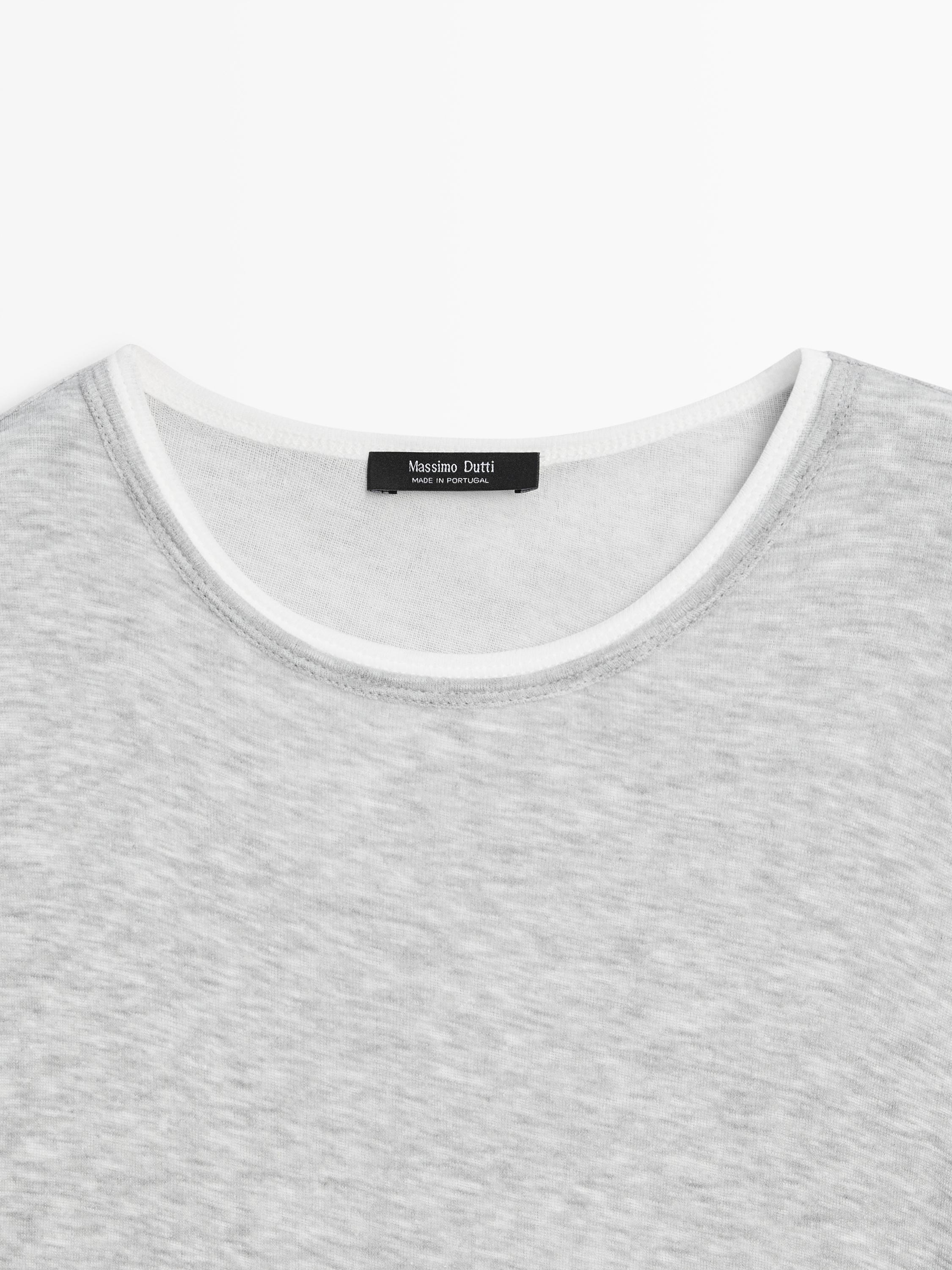 T-shirt à manches courtes double finition